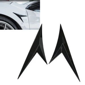 Exterior Side Fender Shark Cover Black Carbon Dipping Print Decoration A P V W - Picture 1 of 3