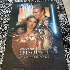 STAR WARS ATTACK OF THE CLONES MOVIE POSTER Original 27x40 Drew Struzan Artwork - Picture 1 of 9