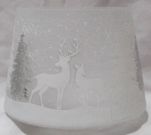 Tarro de velas Yankee sombra esmerilado crujido WONDERLAND blanco brillo plata brillante - Imagen 1 de 10