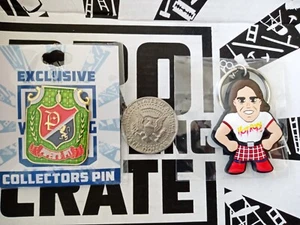 Roddy Piper Keychain & Piper's Pit Pin Pro Wrestling Crate - Picture 1 of 4