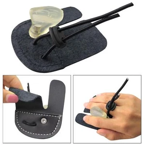 Finger Tab Glove Recurve Bow Gear Right Hand Left Hand Guard - Picture 1 of 9