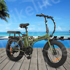 Folding Electric Mountain Bike For Adult With 500W Motor 20'' Fat Tire E-Bicycle