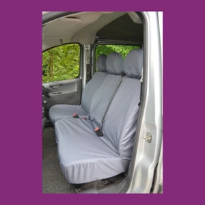 Peugeot Expert 2007-2016 maßgeschneiderte wasserdichte graue 3-Sitzer Abdeckungen HERGESTELLT IN UK - Bild 1 von 3