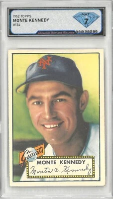 1952 Topps MONTE KENNEDY #124 💎 DSG 7 NM - Image 1 of 2