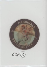 1985 Slurpee Super Star Sports Coins Reddish-Orange Back Bruce Sutter #VAC HOF