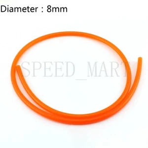 Correa redonda de PU lisa de 8 mm correa roja de propulsión para torno de polea ranurada - Imagen 1 de 3