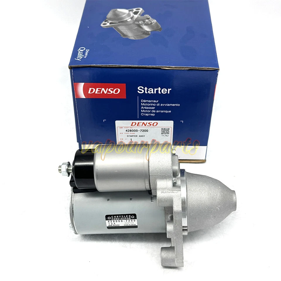 New Starter Fits For Chrysler 04801839AB 4801839AB RL801839AB Denso 428000-7200 Foto 1 de 4