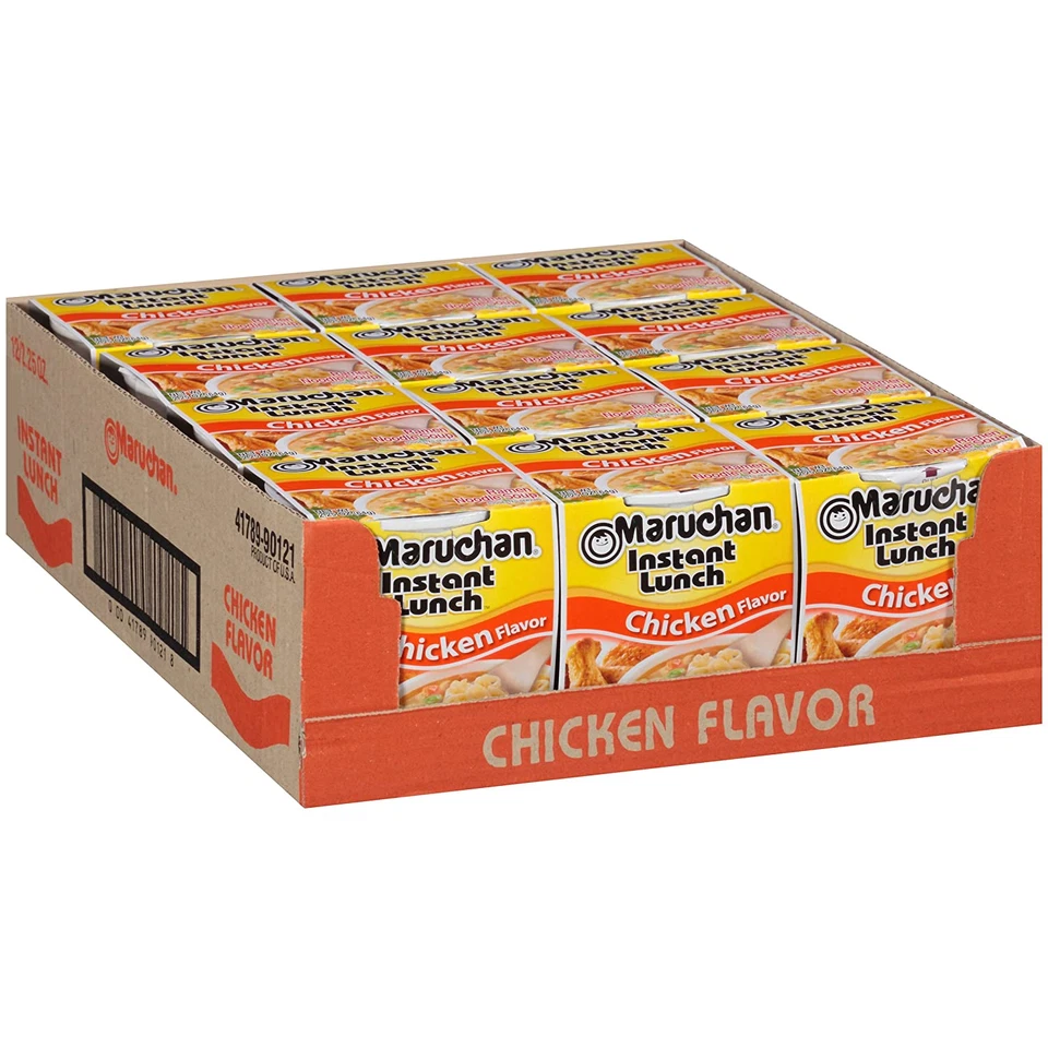 Maruchan Instant Lunch Chicken Flavor 2.25 Ounce Pack of 12