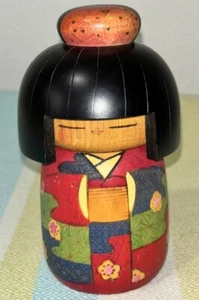 KOKESHI bambola vintage firmata 5,75” - Foto 1 di 7