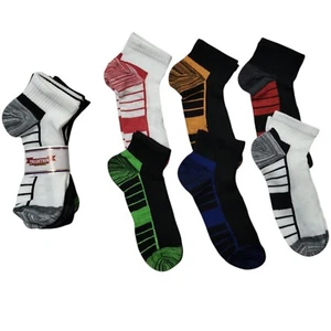 6 Pair Womens Cotton Athletic Ankle Socks Everyday Running Cycling - Picture 1 of 4