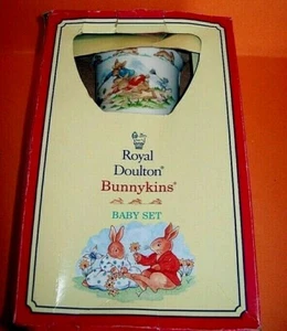 1994 ROYAL DOULTON BUNNYKINS 1936 2 PCS BABY SET  NIB - Picture 1 of 6