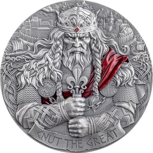 KING CNUT THE GREAT The Way to Valhalla 2025 2 oz Silver Coin Mint XXI  Cameroon - Picture 1 of 9