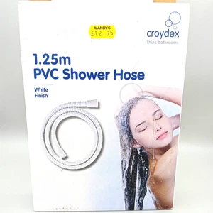 Manguera de ducha Croydex blanca PVX de 1,25 metros - hasta 3 disponibles - Imagen 1 de 5