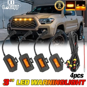 Front Grille Amber LED Lights Grill Kit For Toyota RAV4 2019-2022 Raptor Style  - Picture 1 of 10