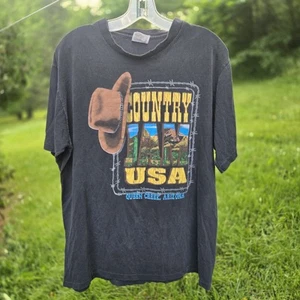 Vintage 90s Country Jam USA 1994 Concert T-Shirt Queens Creek Arizona Sz LG WORN - Picture 1 of 13