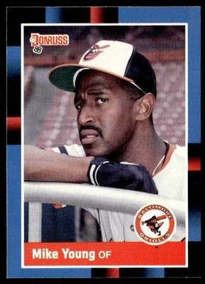 1988 Donruss Mike Young Baltimore Orioles #396 - Image 1 of 2