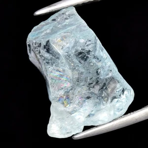 13.59ct 17x12.5mm Rough Natural Unheated Greenish Blue Aquamarine, Gemstone - Picture 1 of 5