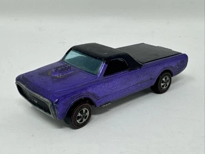 Hot Wheels Redline 1967 personalizado Fleetside púrpura + interior negro - Hong Kong Foto 1 de 4