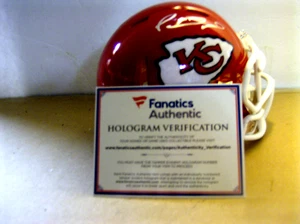 Patrick Mahomes Chiefs Signed Autographed Mini Helmet Fanatics COA. - Picture 1 of 7