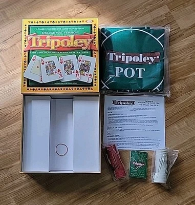全新 ❤️ Tripoley 豪华垫子 版本 密歇根州游戏 Rummy, Hearts and Poker — 第 1/4 张图片