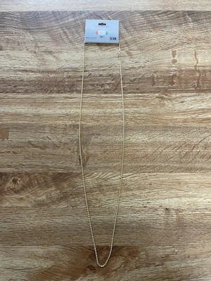 NWT! 18K Gold Thin Rope Chain 30” Necklace $38.00 - Image 1 of 3