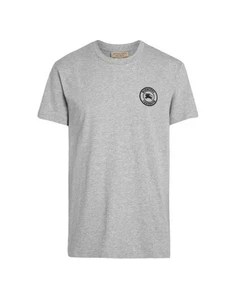 Burberry Embroidered Logo Cotton T Shirt - 100% Authentic - Picture 1 of 1