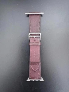 Correa de cuero Burdeos Apple Watch Hermès Simple Tour 42 mm / 44 mm / 45 mm / 49 mm - Imagen 1 de 3