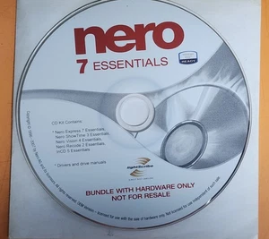 Nero Essentials 7 CD DVD Authoring Burning Software OEM Installation CD - Picture 1 of 1