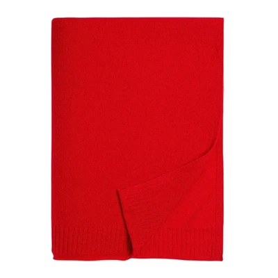 AQUA Cashmere Throw Blanket Bloomingdale's Exclusive in Big Apple Red - Image 1 of 4