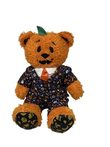 Build A Bear Pumpkin Glow Bear Jack O Lantern Halloween Night  NO Light - Picture 1 of 4