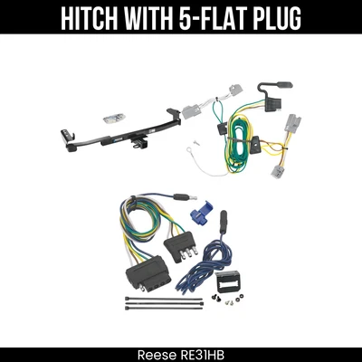 Enganche de remolque + cableado de 5 vías para 08-09 Ford Taurus X 44525 receptor de 2" clase 3 Foto 1 de 4