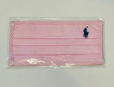 Máscara facial a rayas rosa y blanco Polo Ralph Lauren para mujer, talla pequeña/mediana Foto 1 de 4