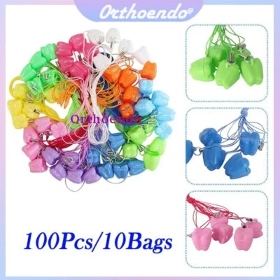 100x Dental Kid Save Milk Tooth Storage Case Baby Teeth Holder Plastic Boxes Mix - Image 1 of 4