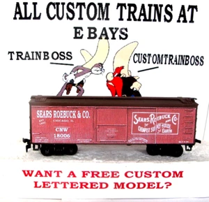 HO SCALE CUSTOM LETTERED 1900s SEARS ROEBUCK CO REEFER AVAIL IN O SCALE LOT 18 - Bild 1 von 15