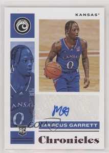 2021-22 Panini Chronicles Draft Picks Rookie Signatures Pink Marcus Garrett Auto