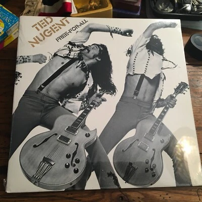 TED NUGENT LP  Free For All  LP 1976 Epic PE 34121 SEALED MINT - Image 1 of 3