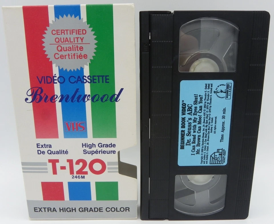 Beginner Book Video Dr. Seuss's ABC I Can Read With My Eyes Shut! VHS 1989 Loose - Image 1 of 4