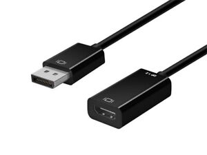 Adaptateur actif HDMI Monoprice DisplayPort 1,2a vers 4K, noir