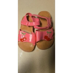 Baby Girls Sandals Pink with Red Apples Gymboree Size 8 - Picture 1 of 4