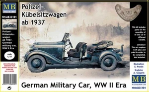 Master Box 35101 1:35 coche de policía asiento central desde 1937 coche militar alemán Segunda Guerra Mundial - Imagen 1 de 10