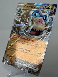 Juego de cartas coleccionables Pokémon holográficas Mamoswine ex 079/159 Sv09: Journey Together - Imagen 1 de 3
