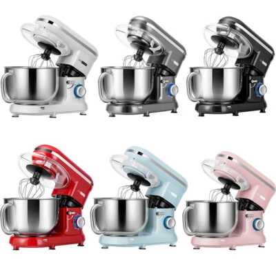 Mixer da appoggio 6QT 10 velocità testa inclinabile cucina frullatore elettrico ciotola con manico - Immagine 1 di 4