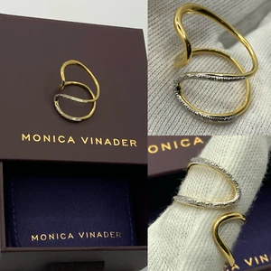 MONICA VINADER Riva 0,04ct Diamant und 18kt Gelbgold vergoldet Vermeil UVP 198£ - Bild 1 von 24