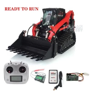 Aoue-LT5 LESU 1/14 Hydraulic Tracked Skid-Steer RC Loader RTR Model w/ Lights - Picture 1 of 12