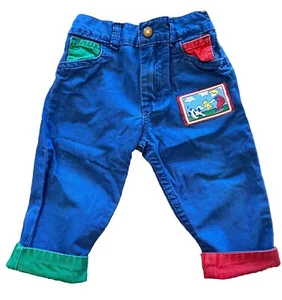 Pantalones de Colección OshKosh B'Gosh Colorblock Niños 18 Meses Azul Primario Rojo Verde - Imagen 1 de 7