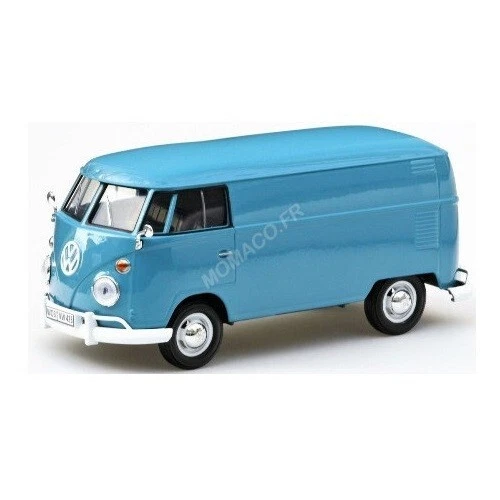 Volkswagen T1 Furgone 1/24 Blu - MotorMax 79342BU - Immagine 1 di 1