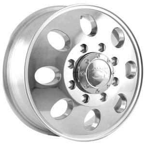 Ion 167 Dually Front 17x6.5 8x6.5" Polished Wheel Rim 17" Inch - Picture 1 of 7