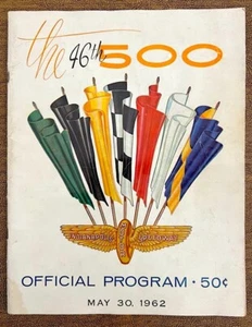 Vintage 1962 Official Program 46th 500 Mile Race Indianapolis Indy 500 - Picture 1 of 6