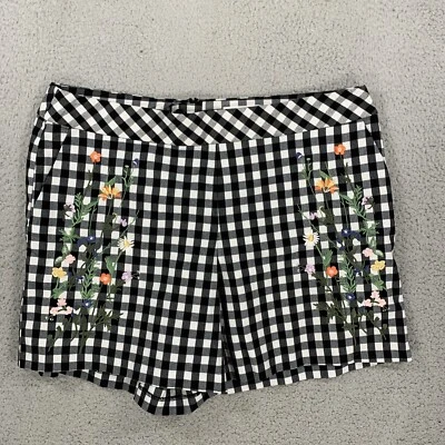 Pantalones Cortos Para Mujer For The Republic Cuadros Guinga 12 Bordados Chino Tap  Foto 1 de 4