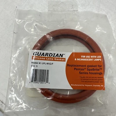 Guardian Silicone Lens Gasket/repl. Pentair/SpaBrite housings, NIB/FREE SHIP - Image 1 of 4